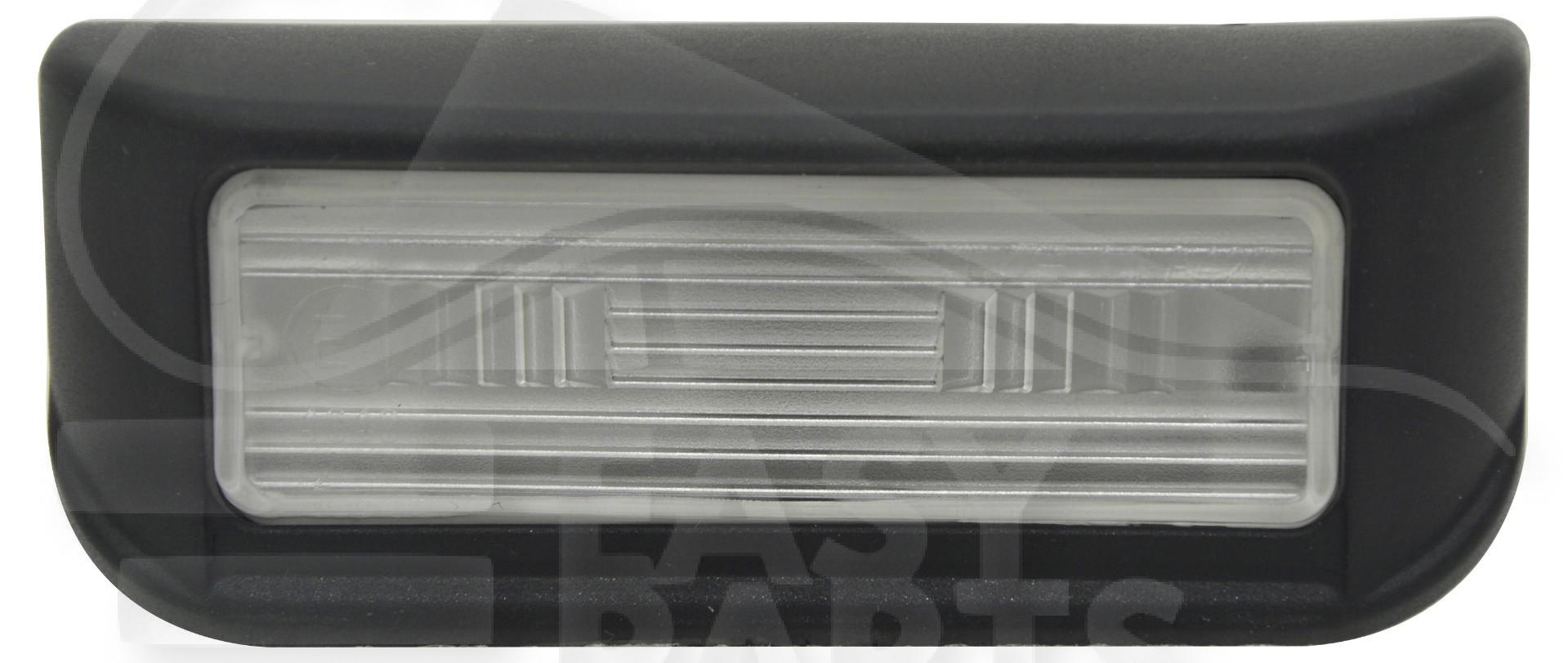 FEU DE PLAQUE AR - 2 PTES Pour PEUGEOT PARTNER - PG212 04/08→12/11