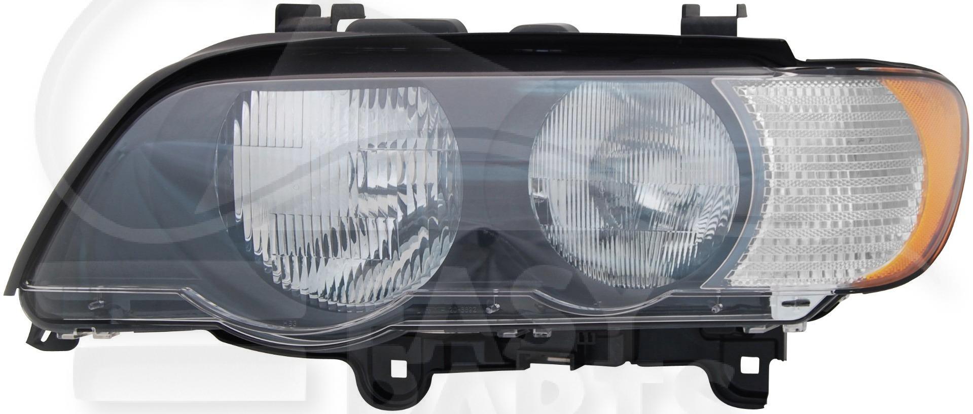 OPT G H7+H7 ELECT A/MOTEUR FEU BL Pour BMW X5 E53 - BM160 05/00→11/03