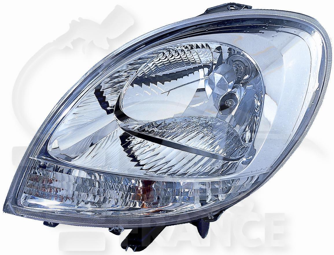OPT G H4 ELECT S/MOTEUR F/CHROME F/BL Pour RENAULT KANGOO - RN051 03/03→01/08
