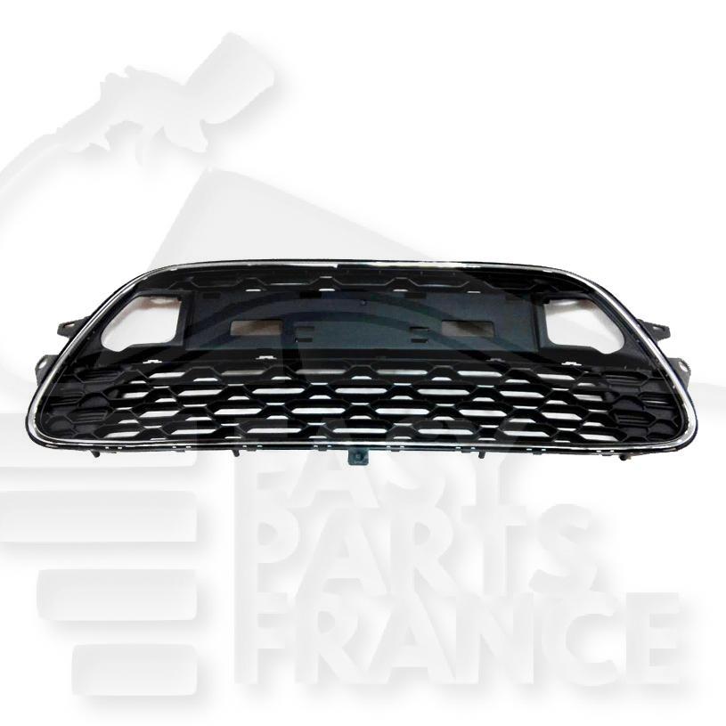 GRILLE DE PC AV CENTRALE NOIRE A/MOULURE CHROMEE Pour CITROEN C3 - CT062 11/09→03/13