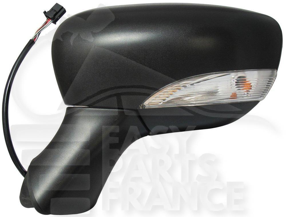 RETRO G ELECT CHAUF NOIR A/FEU 7 PINS Pour RENAULT CLIO - RN032 11/12→07/16