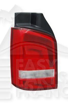 FEU ARG ROUGE/BLANC - 1 PTES Pour VOLKSWAGEN TRANSPORTER T5 - VO204 11/09→