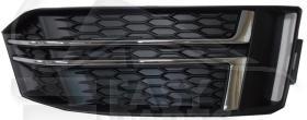 GRILLE DE PC AVD NOIRE A/MOULURES CHROMEES Pour AUDI A4 (B9) S LINE- AD067 09/15→06/18