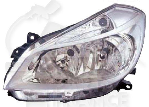 OPT G H7+H7 ELECT S/MOTEUR F/CHROME Pour RENAULT CLIO - RN024 09/05→03/09