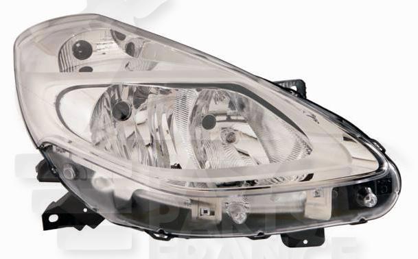 OPT D H7+H7 ELECT S/MOTEUR F/CHROME Pour RENAULT CLIO - RN026 04/09→10/12