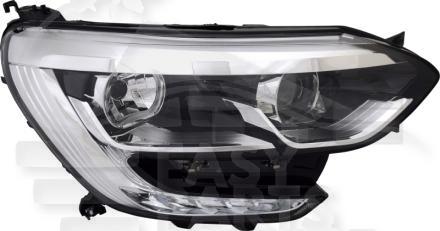 OPT D H7+H7 ELECT S/MOTEUR F/CHROME & FEU DE JOUR LED (DROIT) Pour RENAULT MEGANE - RN107 03/16→01/20