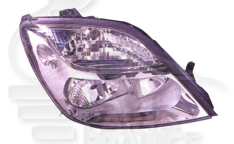 OPT D H1+H7 ELECT S/MOTEUR F/CHROME Pour RENAULT SCENIC - RN131 08/99→06/03