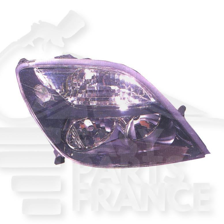 OPT D H1+H7 ELECT S/MOTEUR F/NOIR Pour RENAULT SCENIC - RN131 08/99→06/03