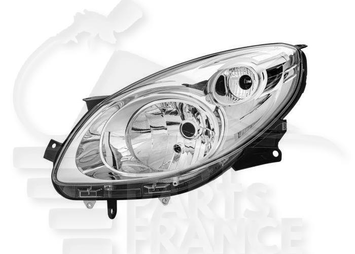 OPT G H4 ELECT S/MOTEUR F/CHROME Pour RENAULT TWINGO BASIC - RN153 04/07→12/11