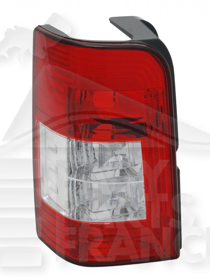 FEU ARG ROUGE - 2 PTES - 10/05→ Pour PEUGEOT PARTNER - PG211 01/03→03/08