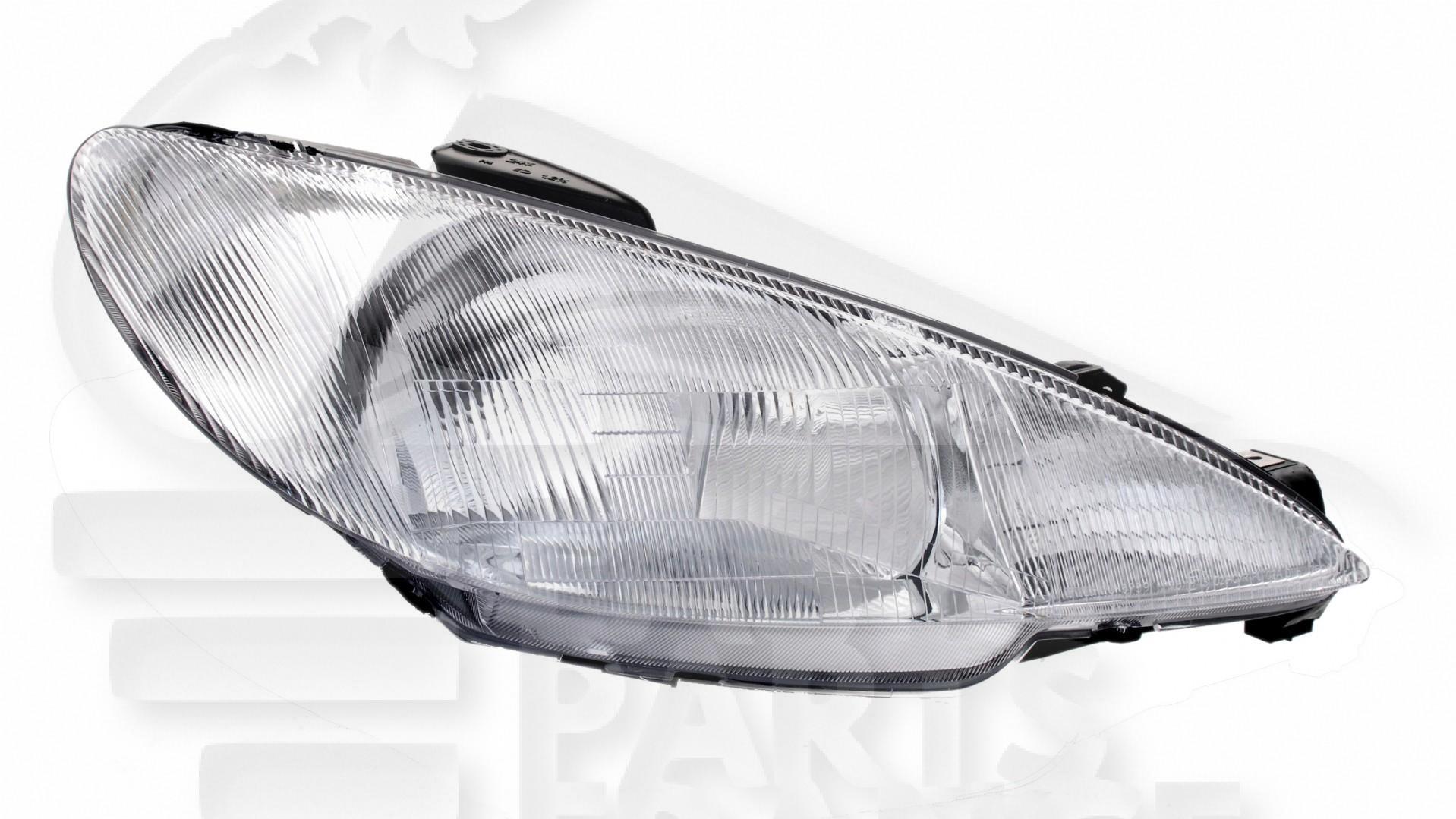 OPT D H4 ELECT S/MOTEUR Pour PEUGEOT 206 - PG030 09/98→07/09