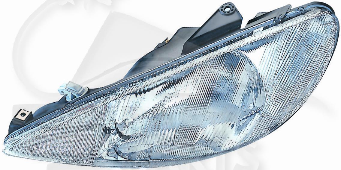 OPT G H4 ELECT S/MOTEUR Pour PEUGEOT 206 - PG030 09/98→07/09