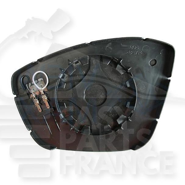 GLACE DE RETRO D +/- CHAUF & BDS Pour PEUGEOT 208 - PG230 04/12→03/15