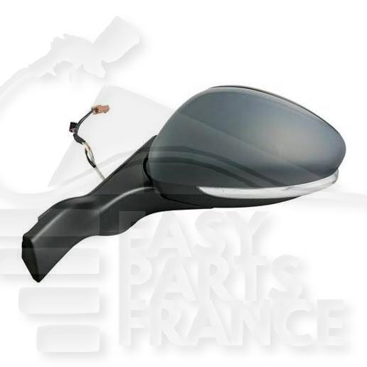 RETRO G ELECT CHAUF A PEINDRE BASE CHROMEE A/FEU 7 PINS Pour PEUGEOT 208 - PG230 04/12→03/15