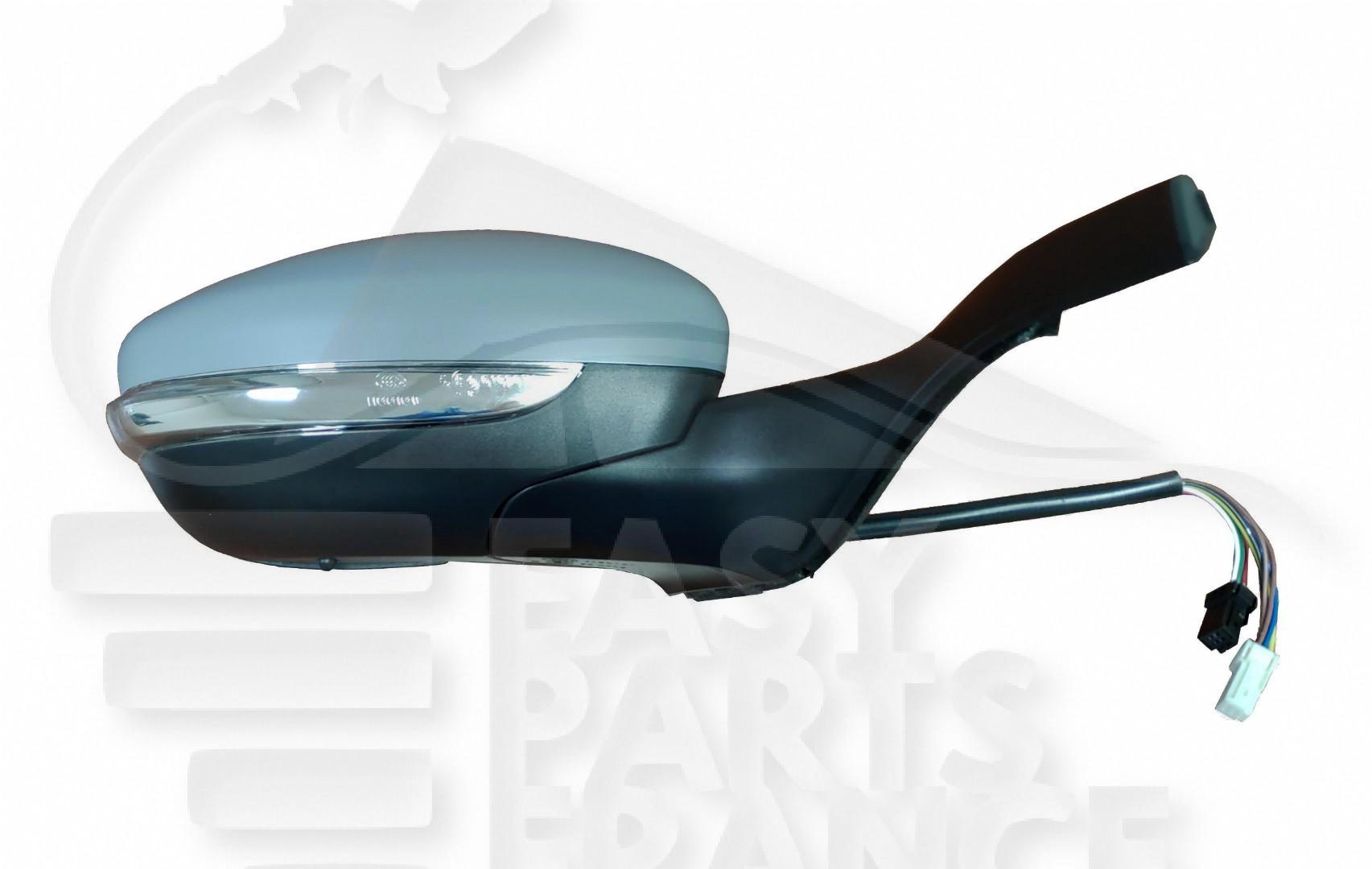 RETRO D ELECT CHAUF A PEINDRE BASE NOIRE A/FEU & SONDE DE TEMP RAB ELECT 11 PINS Pour PEUGEOT 208 - PG231 04/15→08/19