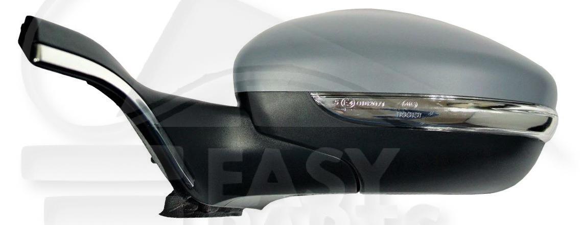 RETRO G ELECT CHAUF A PEINDRE BASE CHROMEE A/FEU RAB ELECT 9 PINS Pour PEUGEOT 208 - PG231 04/15→08/19