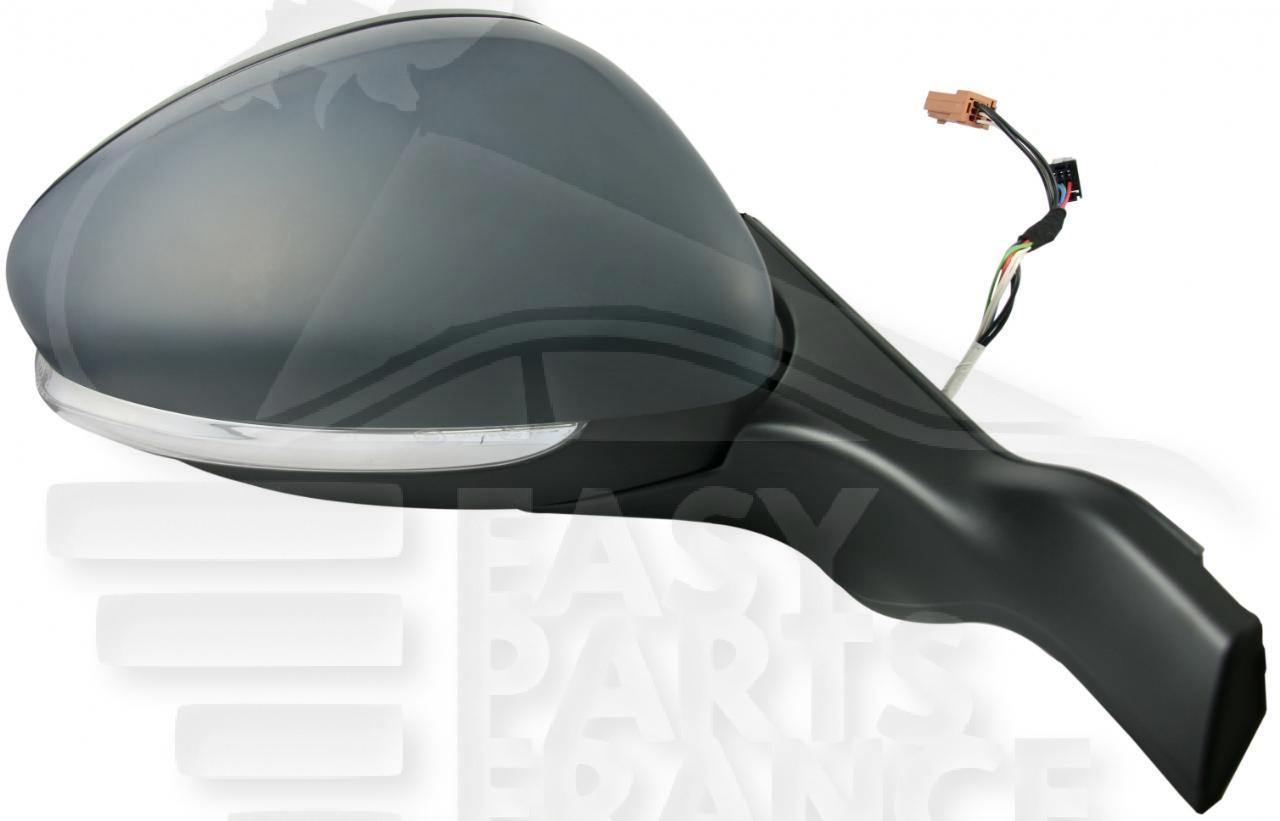 RETRO D ELECT CHAUF A PEINDRE BASE NOIRE A/FEU & SONDE DE TEMP 9 PINS Pour PEUGEOT 2008 - PG250 04/13→03/16