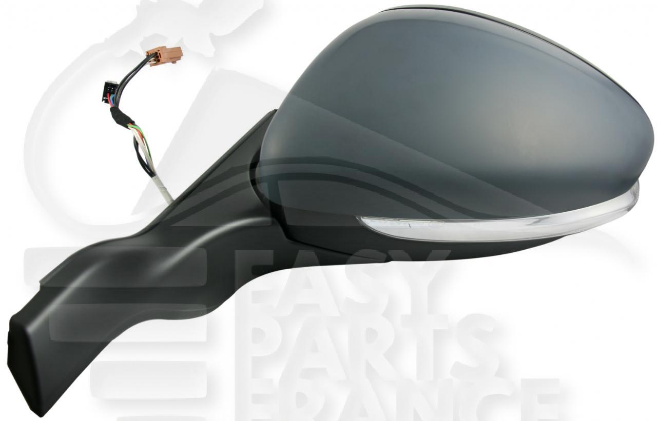 RETRO G ELECT CHAUF A PEINDRE BASE NOIRE A/FEU 7 PINS Pour PEUGEOT 2008 - PG250 04/13→03/16