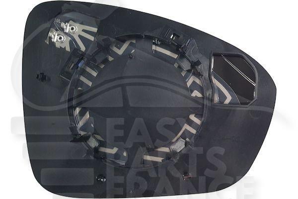 GLACE DE RETRO G CHAUF Pour RENAULT CLIO - RN034 06/19→