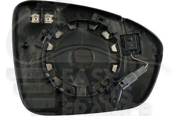 GLACE DE RETRO G CHAUF BDS Pour RENAULT CLIO - RN034 06/19→