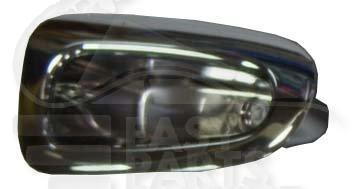 POIGNEE DE PTE INT AVG/ARG NOIRE LEVIER ARGENT Pour PEUGEOT 206 PLUS - PG032 08/09→