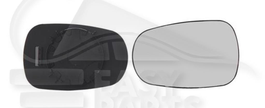GLACE DE RETRO D - G Pour RENAULT MEGANE COUPE - RN165 01/95→03/99