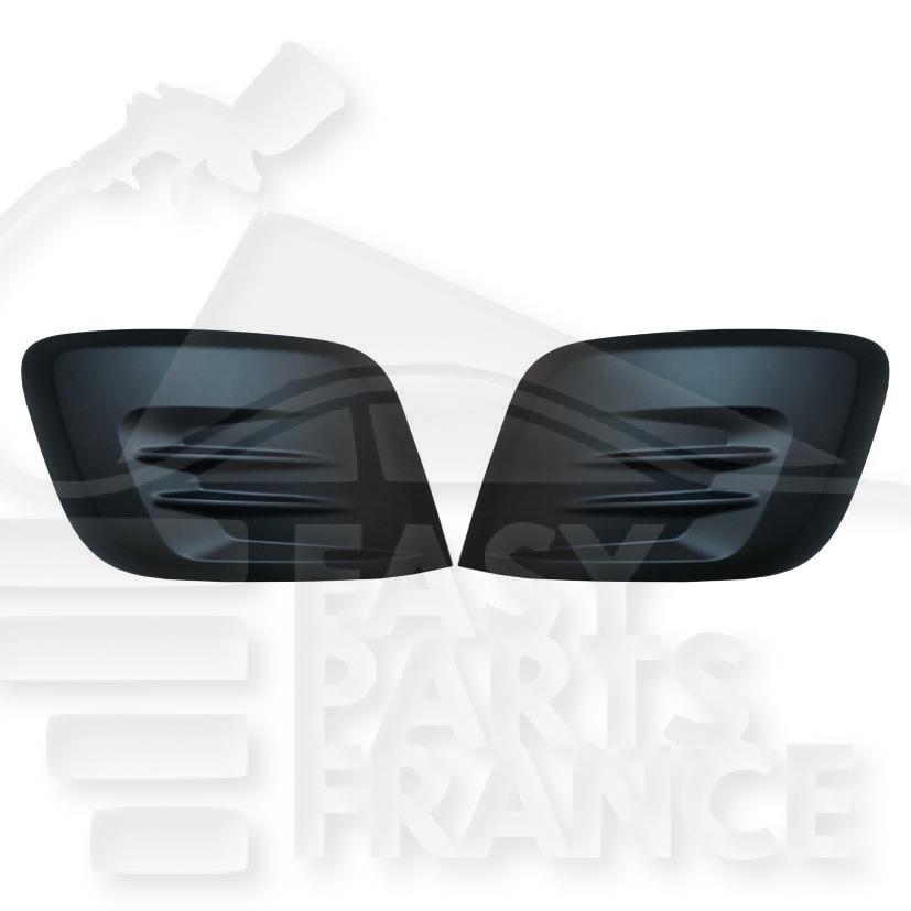 KIT DE GRILLE DE PC AVD/AVG NOIRE S/EMPL AB Pour PEUGEOT PARTNER - PG214 06/15→02/18