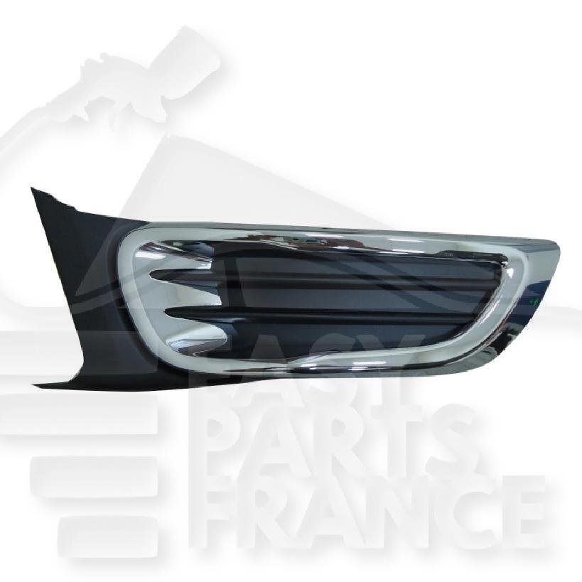 GRILLE DE PC AVG INF NOIRE A/MOULURE CHROMEE Pour CITROEN C3 PICASSO - CT063 03/09→11/12