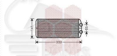 RADIA DE CHAUF TT TYPES 290 X 131 X 27 Pour CITROEN C4 GRAND PICASSO - CT095 11/10→06/13
