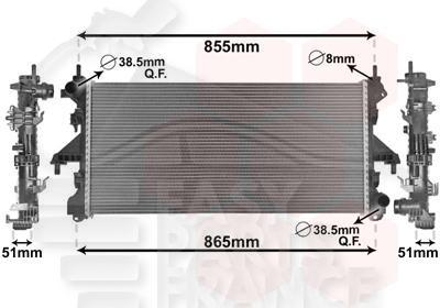 RADIA 2.0 JTD A/CLIM 780 X 376 X 40 Pour OPEL MOVANO - OP113 07/14→04/21