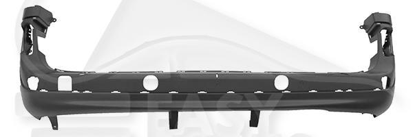 PARE CHOCS AR A PEINDRE A/EMPL MOULURE Pour RENAULT KANGOO - RN052 02/08→03/13