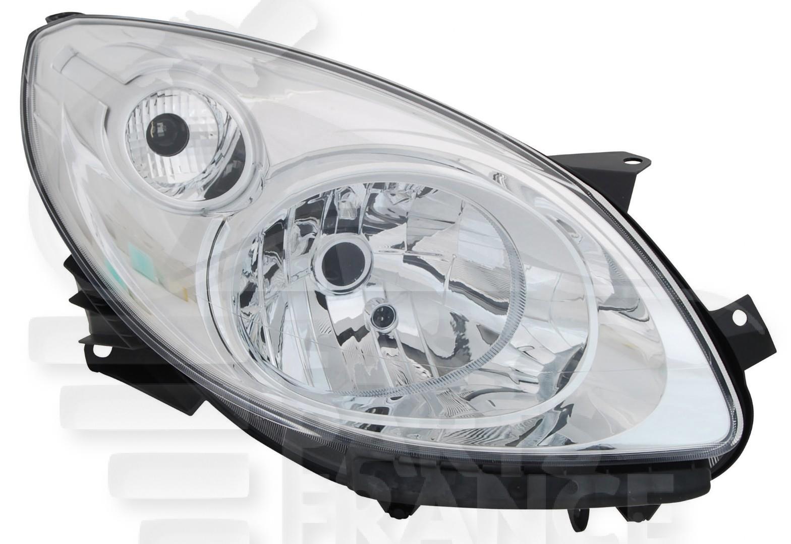 OPT D H4 ELECT S/MOTEUR F/CHROME Pour RENAULT TWINGO DYNAMIC - RN157 04/07→11/11