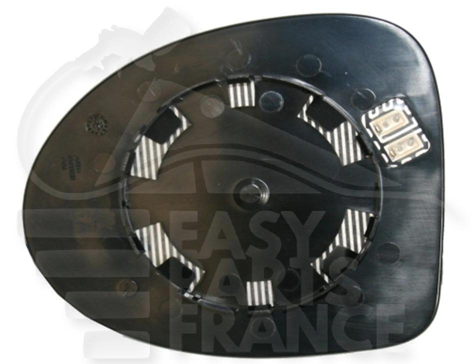 GLACE DE RETRO D CHAUF →02/10 Pour RENAULT TWINGO DYNAMIC - RN157 04/07→11/11