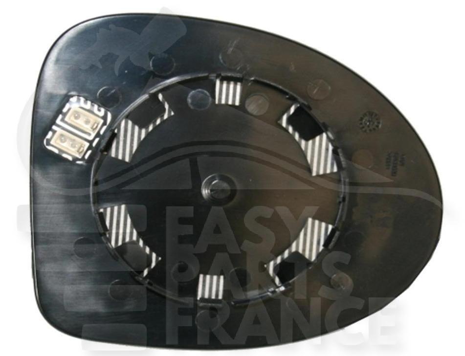 GLACE DE RETRO G CHAUF →02/10 Pour RENAULT TWINGO DYNAMIC - RN157 04/07→11/11