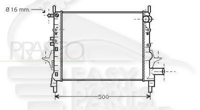 RADIA 1.2 - 1.5 DCI A/CLIM Pour RENAULT TWINGO DYNAMIC - RN157 04/07→11/11