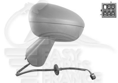 RETRO G ELECT CHAUF BASE & COQUE A PEINDRE Pour OPEL MERIVA - OP103 04/13→