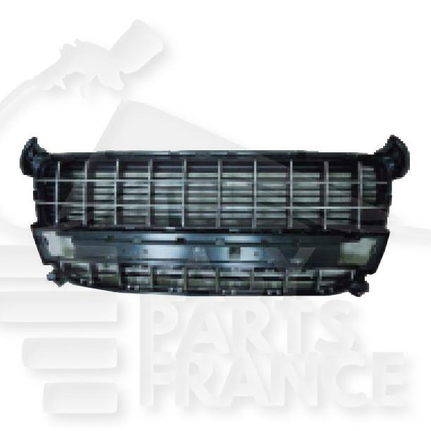 GRILLE DE PC AV SUP CHROMEE/NOIRE Pour PEUGEOT 3008 - PG140 05/09→10/13