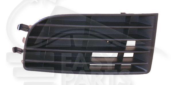 GRILLE DE PC AVD NOIRE Pour VOLKSWAGEN GOLF PLUS - VO056 04/05→03/09