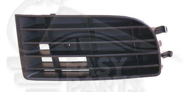 GRILLE DE PC AVG NOIRE Pour VOLKSWAGEN GOLF PLUS - VO056 04/05→03/09