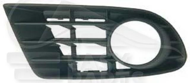 GRILLE DE PC AVD NOIRE A/EMPL AB Pour VOLKSWAGEN GOLF PLUS - VO056 04/05→03/09