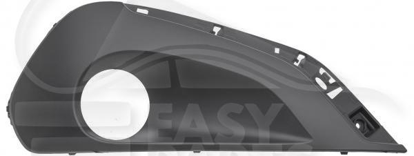 GRILLE DE PC AVD A/EMPL AB NOIRE Pour PEUGEOT 208 - PG231 04/15→08/19