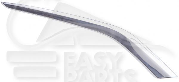 MOULURE CHROMEE DE GRILLE DE PC AVD A/EMPL AB Pour PEUGEOT 208 - PG231 04/15→08/19