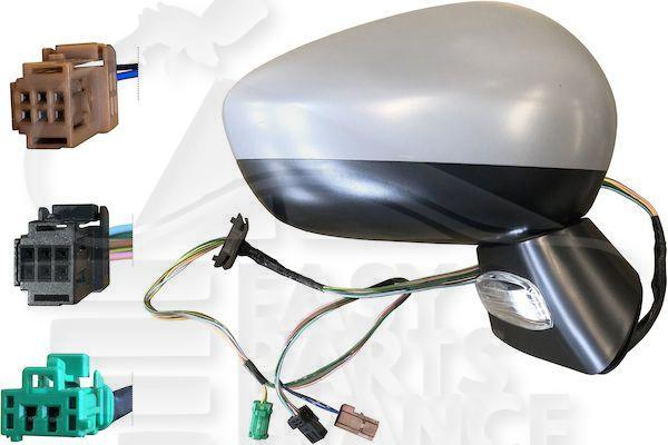 RETRO D ELECT CHAUF A PEINDRE A/FEU & SONDE DE TEMP RAB ELECT 11 PINS Pour CITROEN C4 - CT079 10/08→10/10