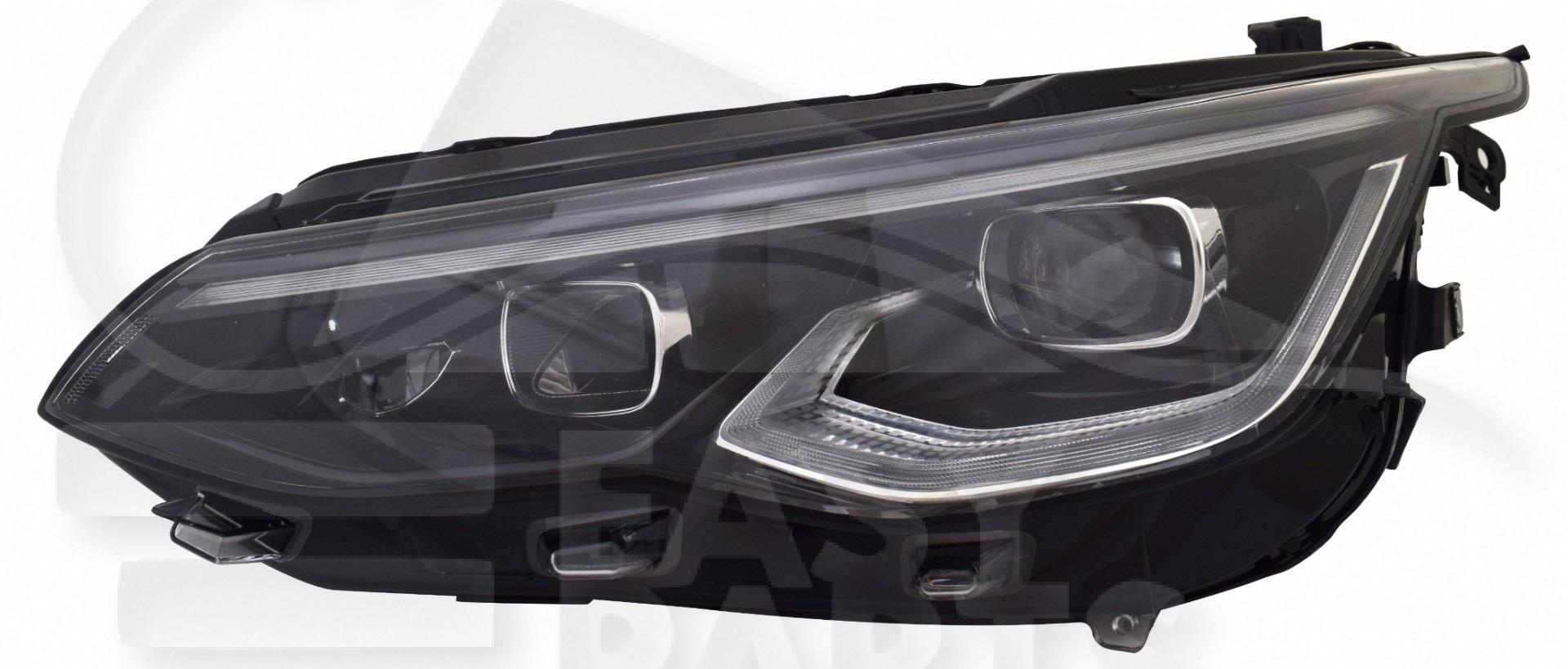 OPT G FULL LED A/MOTEUR & FEU DE JOUR LED F/NOIR Pour VOLKSWAGEN GOLF 8 GTI - VOP071 02/20→