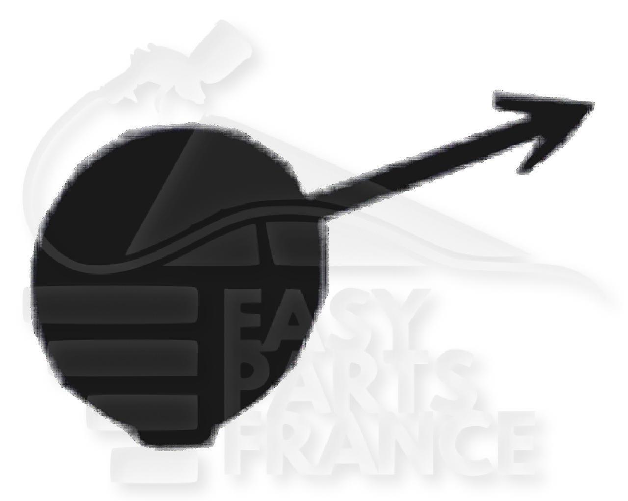 CACHE CROCHET DE PC AV NOIR Pour PEUGEOT 207 SPORT- PG042 04/06→