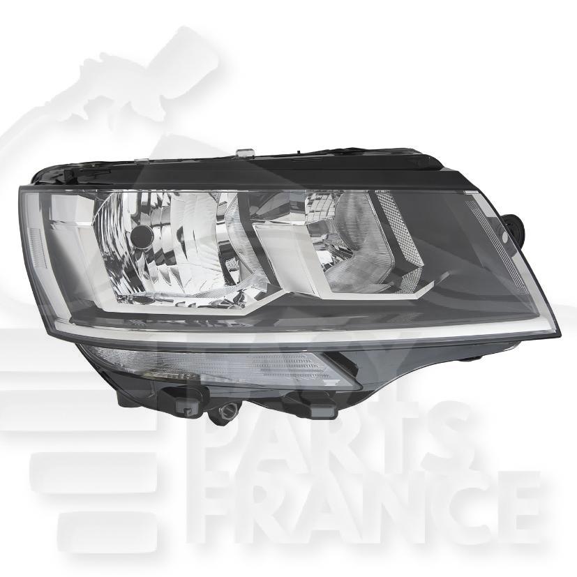 OPT D H7+H15 ELECT A/MOTEUR & FEU DE JOUR LED Pour VOLKSWAGEN TRANSPORTER T6 CARAVELLE- - VO207 02/19→