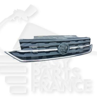 GRILLE DE CALANDRE NOIRE A/MOULURES CHROMEES Pour VOLKSWAGEN T-CROSS - VO260 01/19→03/24