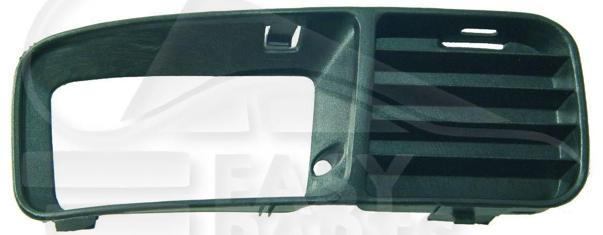 GRILLE DE PC AVG A/EMPL AB NOIRE Pour VOLKSWAGEN POLO CLASSIC - VO133 03/97→10/01