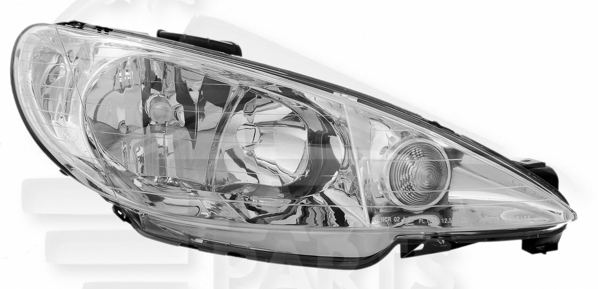 OPT D H1+H7 ELECT S/MOTEUR Pour PEUGEOT 206 - PG030 09/98→07/09