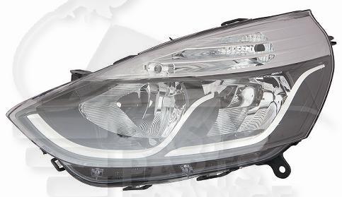 OPT G H7+H1 ELECT A/MOTEUR F/NOIR & PROFIL BLANC Pour RENAULT CLIO - RN033 08/16→05/19